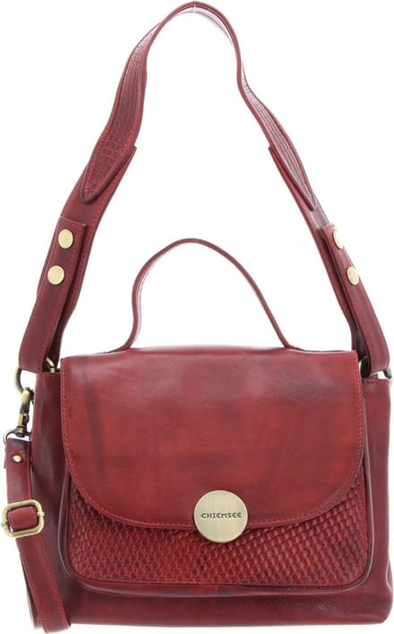 CHIEMSEE Leren Schoudertas Avondtas Brisbane Shoulderbag Red Bruine