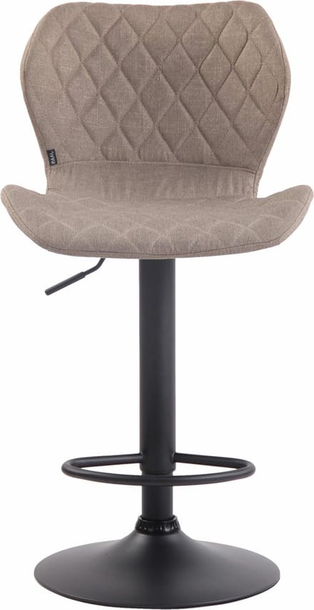 CLP Cork Barkruk - Kunstleer zwart/taupe