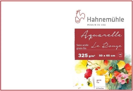 10 Vel Aquarelpapier 325 g/m² 50x65 cm Natuurlijk Wit Dik Papier