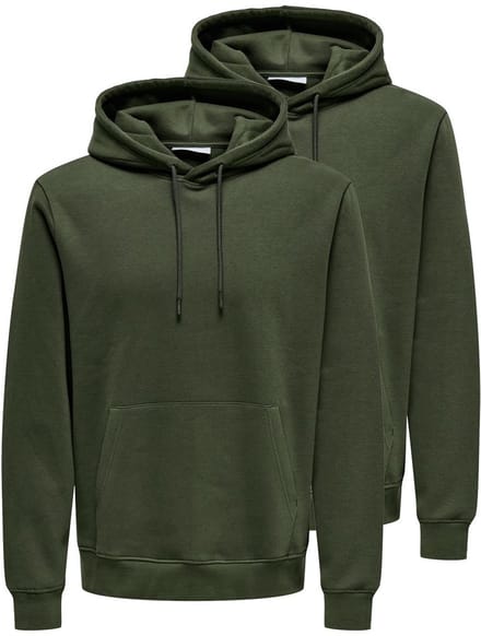 Only & Sons Heren hoddie 2 pack Connor