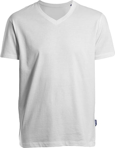 HRM - Men´s Luxury V-Neck Tees - White - XL