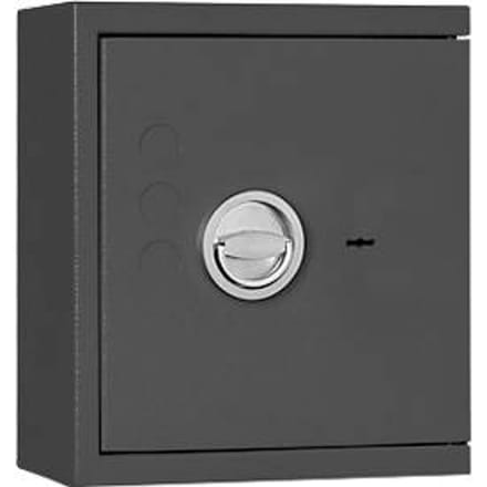 Formaat sleutelkluis STL 24, B 360 x D 170 x H 405 mm, 5 liter, grafietgrijs