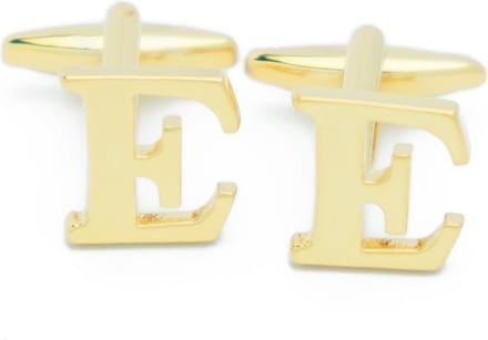 Manchetknopen - Letters Initialen Letter E Goudkleurig