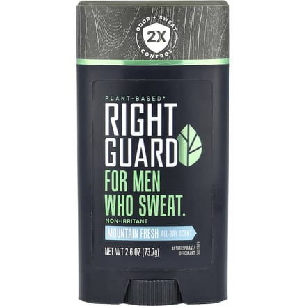 Right Guard, déodorant/antiperspirant d'origine végétale, pour hommes, Fraîcheur Montagne, 2,6 oz (73,7 g) black