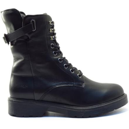 Aqa Shoes Velvet black boet A8806 A36 ZWART