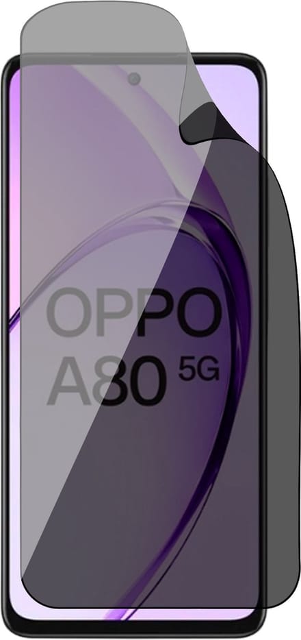 Privacy Screenprotector geschikt voor Oppo A80 - 1x FlexGuard Screen Protector