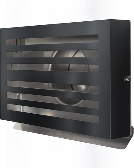 Design gevelkap PREMIUM LINE -BETA- Ø 150mm met terugslagklep - ZWART RAL7021