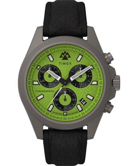 Timex Field Post Chrono TW2V96400 Horloge - Siliconen - Zwart - Ø 43 mm
