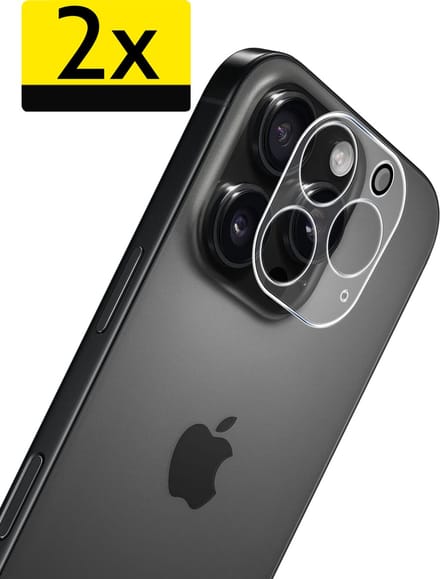 Camera Lens Protector - Geschikt voor Apple iPhone 16 Pro - 2 Stuks - Camera Screenprotector - Beschermglas - Gehard Glas - Tempered Glass - Screen Protector