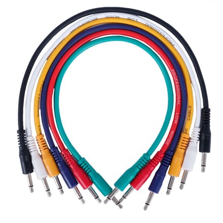 Devine PATCH3535-RB-80cm patchkabel mono 3.5 mm 6-pack 80 cm