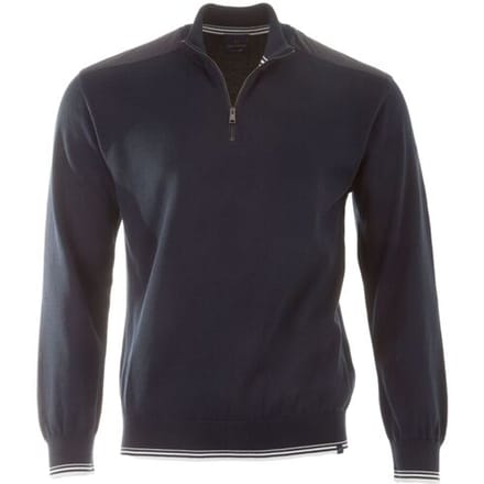 Paul & Shark Trui Piuma Featherlight Cotton Half Zip Donker Blauw / male