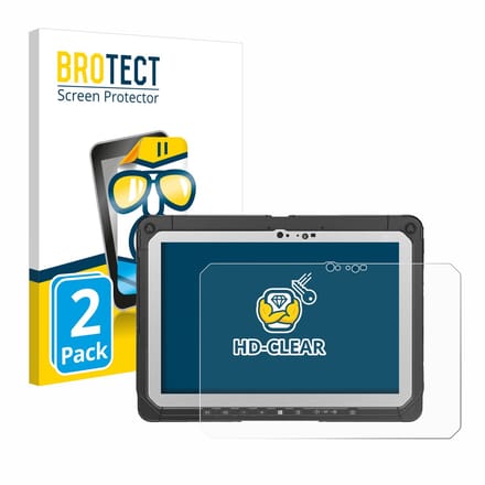 BROTECT - Screenprotector voor Panasonic Toughbook CF-20 MK2 - Folie Beschermfolie transparant 2 Stuks