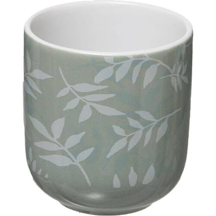 Secret de Gourmet Keramische Mok Set - 4 stuks, Wit-Groen, 130 mL
