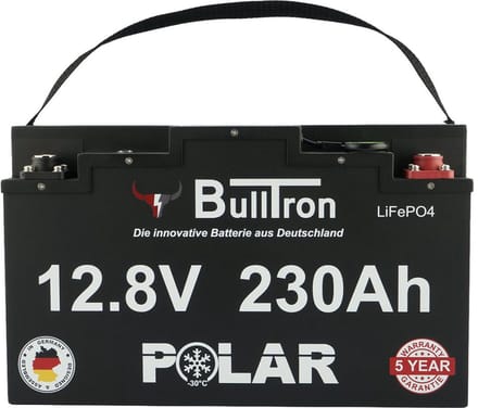 BullTron 230Ah LiFePO4 12.8V Polar Accu met Bluetooth BMS