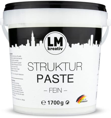 LM-Kreativ Structuurpasta Modelleerpasta Wit - Acrylverf 3D-effecten met Spatel - Waterbasis 1.7 kg