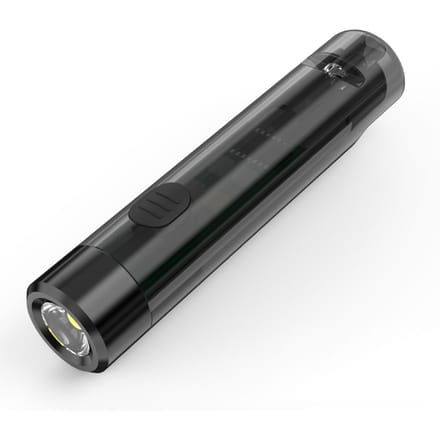 Draagbare LED Zaklamp Mini Zaklamp met Sleutelhangerontwerp Noodfluitje Waterdicht zwart