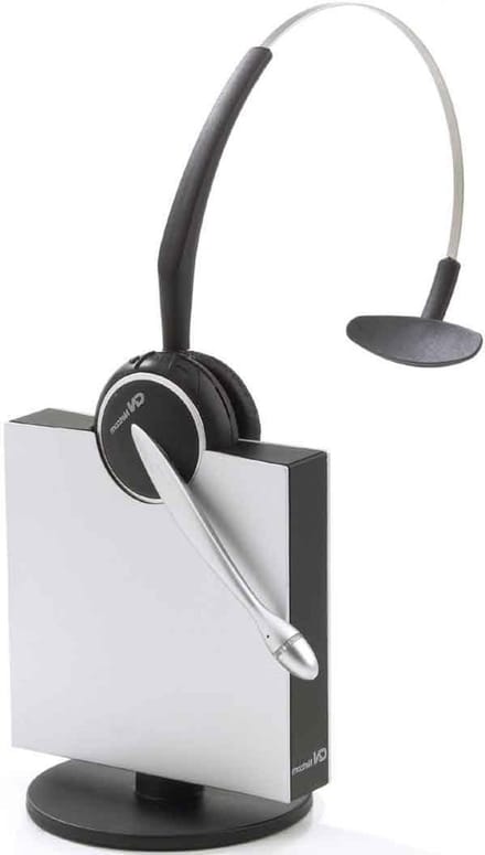 Draadloze Headset - DECT Headset - Oproepen Aannemen - Verstelbaar Bereik - 150m Bereik - Zwart