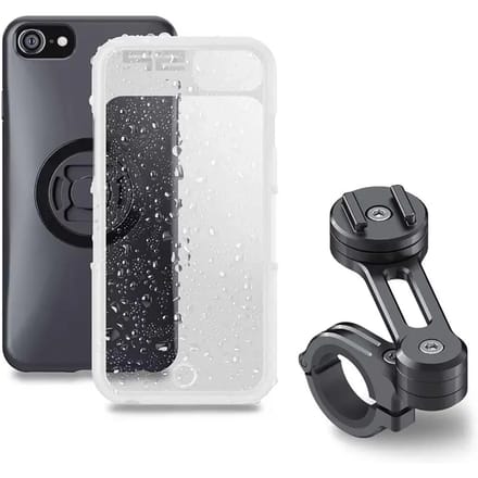 Pack Sp-Connect Moto Bundle fixé sur guidon iPhone SE2020/8/7/6S/6
