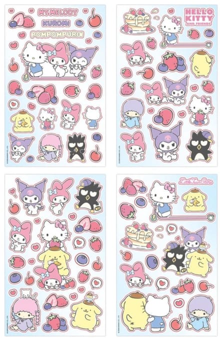 Sakami Merchandise Sanrio Sticker Pack Hello Kitty & Friends 02 Everyday Patches & Stickers