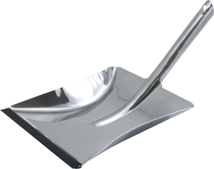Sorex Vuilblik met rubber lip - rvs - 40 x 22 cm - stofblik - zilver - schoonmaken