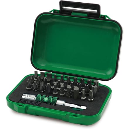 Dopsleutelset TOPTUL 1/4 31 stuks (SL,PH,PZ,TORX,SQ)