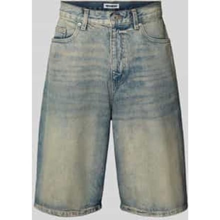 Korte jeans in used-look met steekzakken