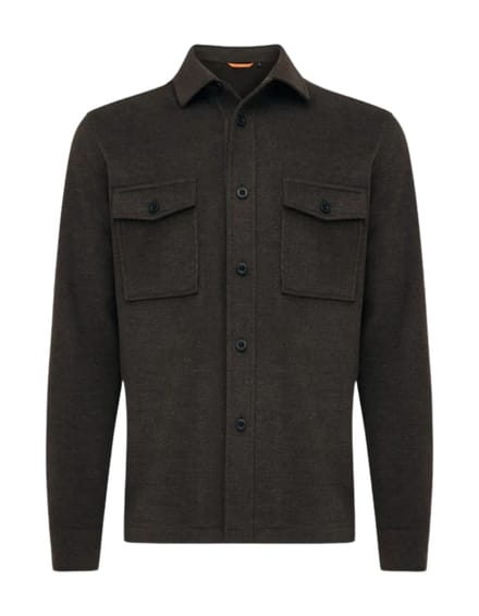 Genti S5238-1608 Overshirts Donkerbruin S5238-1608