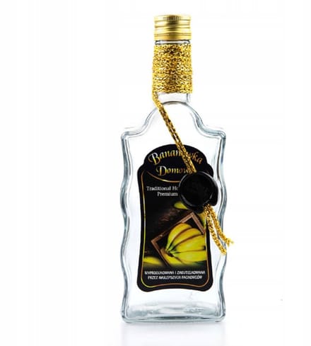 Bimberek - Decoratieve Fles - 500ml - Sierlijke Stop - Glas