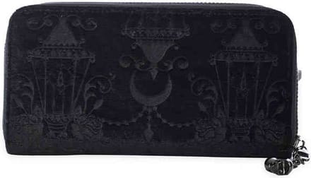 Banned - Velvet Chadelier Dames portemonnee - Zwart