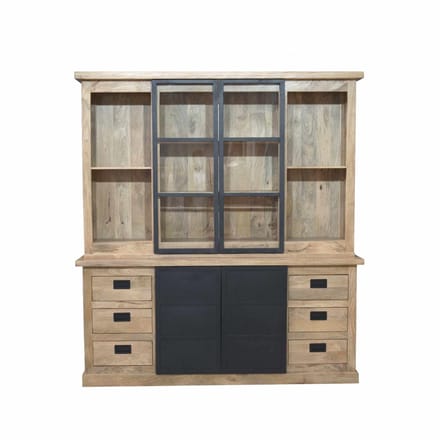 Starfurn - Vitrinekast Noa - Bruin - 45x200x220 cm