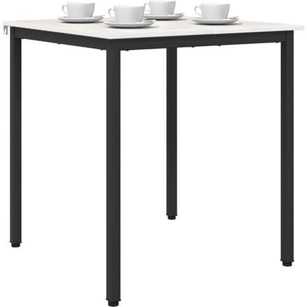 vidaXL - Eettafel - Wit - 70 - x - 70 - x - 75 - cm - Massief - grenenhout