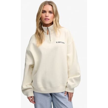Dames sweatshirt met halve rits Superdry Heritage Nautical