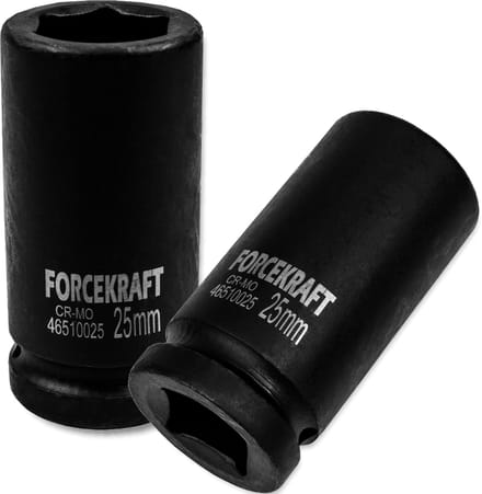 Forcekraft Diepe Dopsleutel - 25mm - 3/4" - 6-hoekig