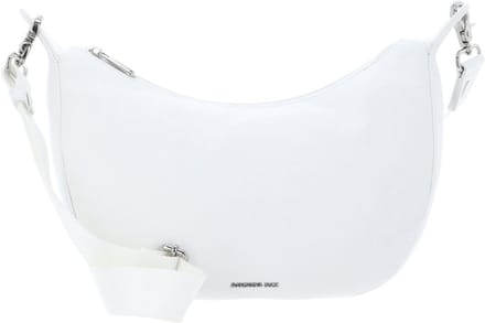 MANDARINA DUCK Leren schoudertas Mellow Leather Hobo Bag Blanc wit