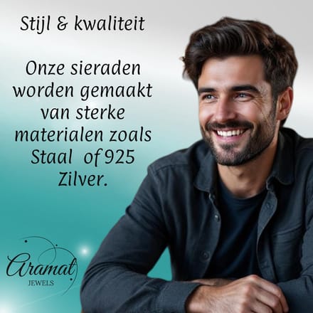 Rvs sieraden- Jasseron ketting 95cm-4mm - Verkleurt niet - Waterproof