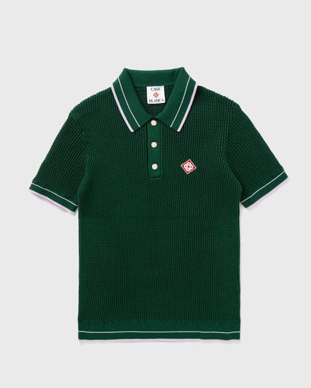 MOCK MINI CROCHET POLO