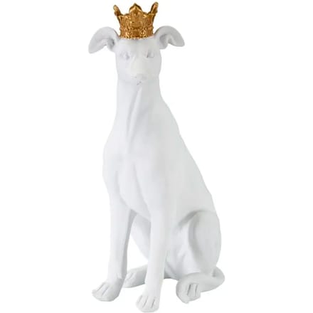 Hondensculptuur met kroon Mauro Ferretti Corona