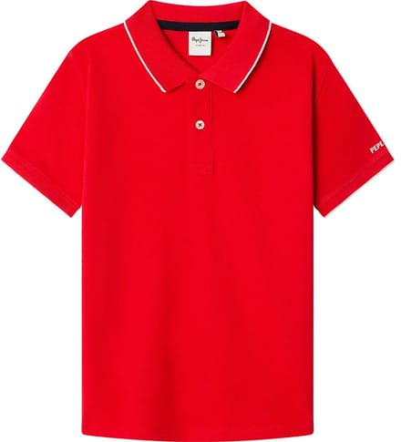 Pepe Jeans Hayden Korte Mouw Poloshirt Rood 12 Years Jongen