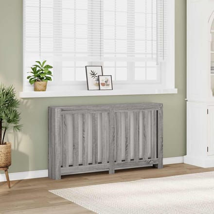 vidaXL Radiatorombouw 149x20x82 cm bewerkt hout grijs sonoma eiken