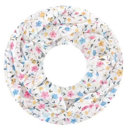 Dunne Colsjaal - Print - (33761#) - Wit/Ecru