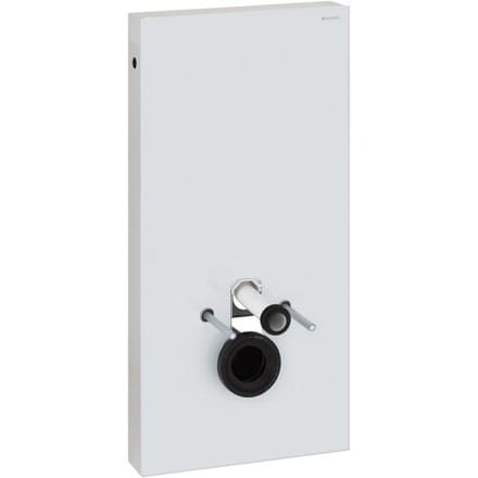 Geberit Monolith badkamerkranene module voor wandcloset, 101cm, wateraansluiting aan zijkant, met aansluitpijp, 131.022.SI.5