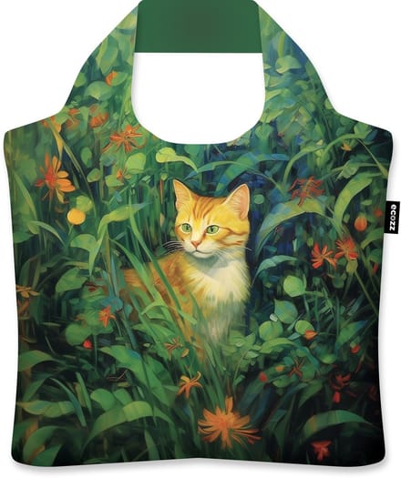 Ecozz tas cat in the garden - L Hanes - met rits - 46x41cm