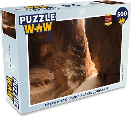 Puzzel Petra historische plaats Jordanië - Legpuzzel - Puzzel 500 stukjes