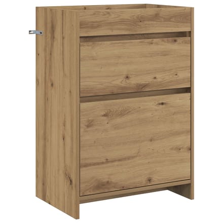 vidaXL - Badkamer - Onder - Het - Wastafel - Kast - Artisanaal - eiken