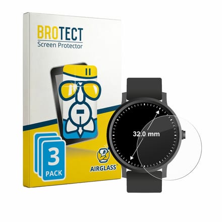 Screenprotector 3 Stuks voor Horloges (Rond, ø: 32 mm) Beschermglas transparant