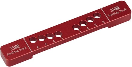 Aanslagblok 35 mm ONDERDEEL voor boormal BS-35-T45, BS-35-T48, BS-35-T52