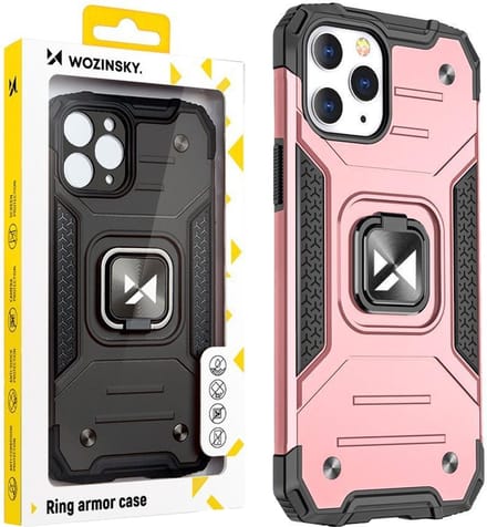 Wozinsky Ring Armor - Beschermhoes - iPhone 14 Pro Max - Magneethouder - Goud