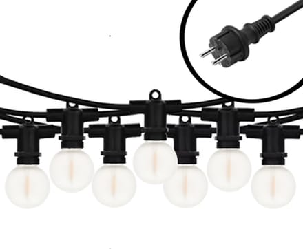 30m Arena Pro Mini Prikkabel E12 – Mat glas