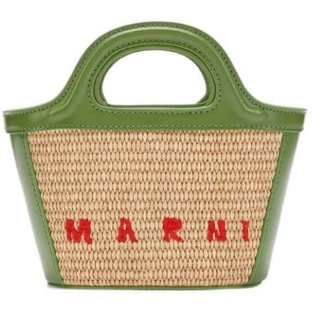 Marni Tropicalia Micro Tas Groen Dames Tassen BMMP0067Q0-P3860-Z3O94 Basic Set (Bag+Dust Bag) beige