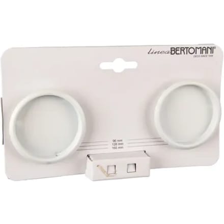 Bertomani Meubelknop - Aluminium - Mat Wit - 62mm - Set Van 2